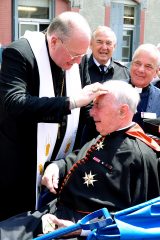 2011 Lourdes Pilgrimage - Archbishop Dolan with Malades (142/267)